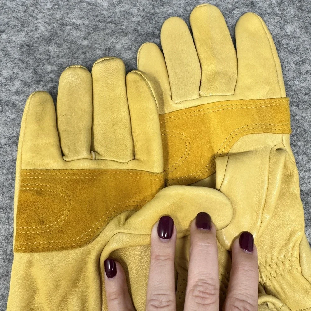 Vintage Wells Lamont Goatskin Leather Worker Driver Gloves 1178L Medium Western